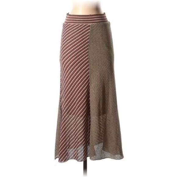 Zara two-tone midi skirt - Picture 1 of 6